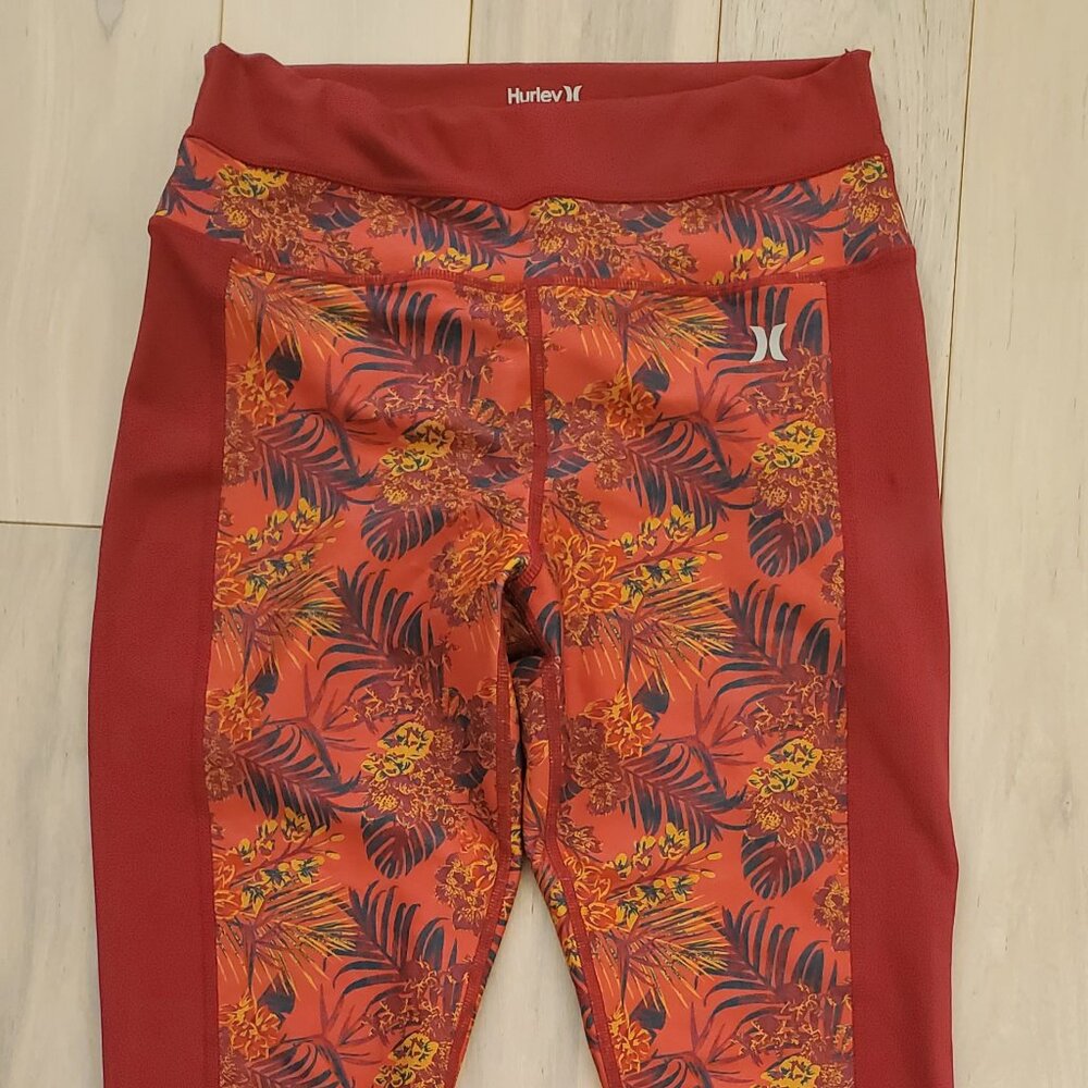 Hurley Women's M Leggings Tropical Print